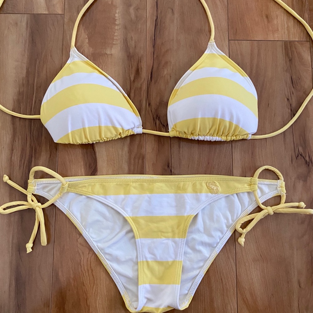 Ambercrombie & Fitch striped bikini